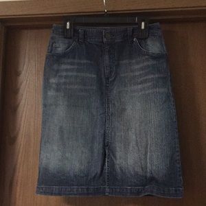 Stretch St Johns Bay Jean Skirt Size 8 Dark Jean